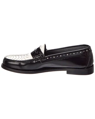 Baldini Leather Loafer In Black