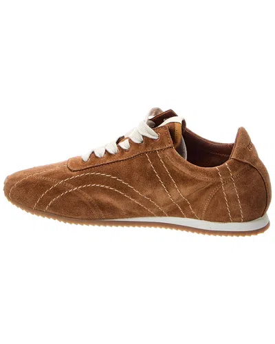 Totême Flex Suede Sneakers Copper In Brown