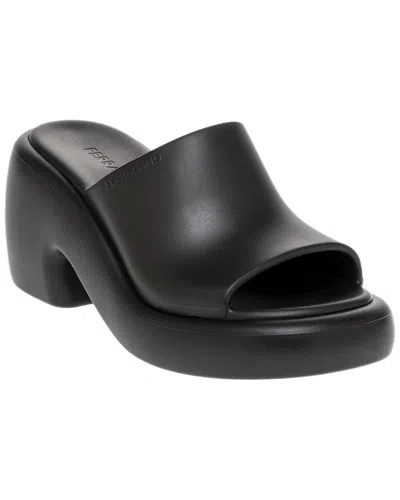 Ferragamo Deva Platform Slide Sandal In Blue