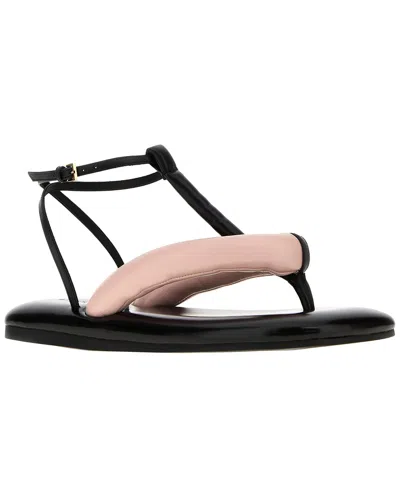 Givenchy Sandales Tongs Bicolores Boudoir En Cuir Nappa In Animal Print