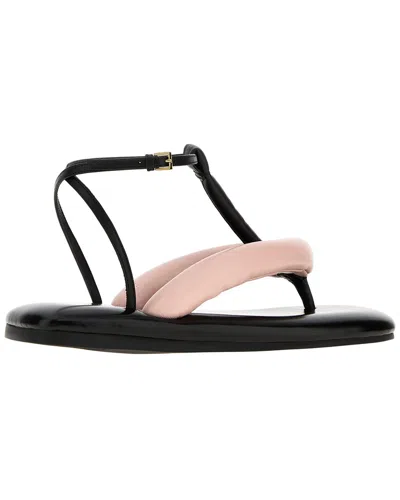 Givenchy Sandales Tongs Bicolores Boudoir En Cuir Nappa In Animal Print