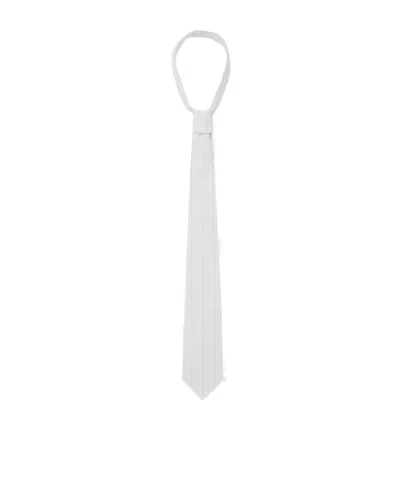 1989 Studio White Striped Tie Men In Gray