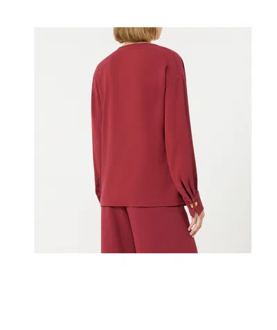 Max Mara Studio Mstottimo Long-sleeved Top In Multi