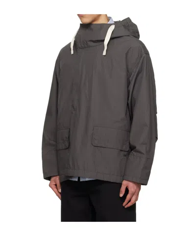 Nanamica Graphite Polyester Blend Jacket In Black