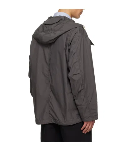 Nanamica Graphite Polyester Blend Jacket In Black