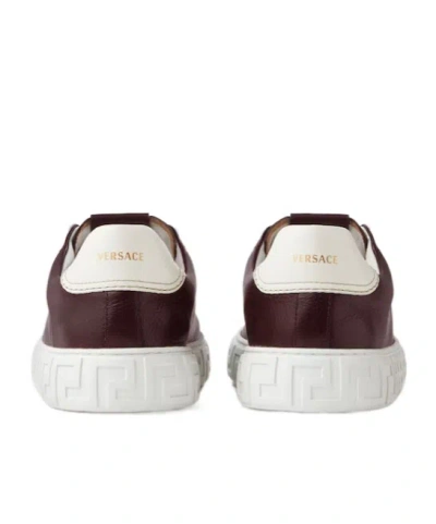 Versace Colour Block Trainer In White
