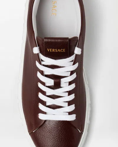 Versace Colour Block Trainer In White