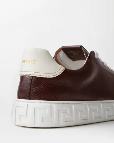 Versace Colour Block Trainer In White