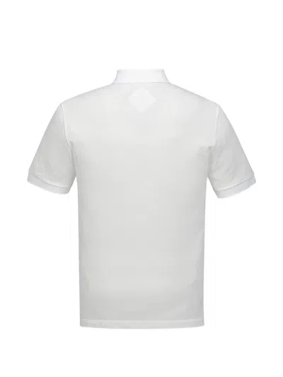 Mcm Diamond Patch Pique Polo In White