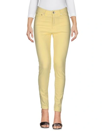 Shop Love Moschino Jeans In Light Yellow
