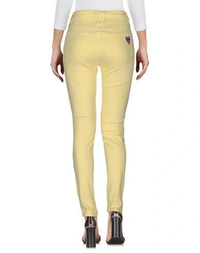 Shop Love Moschino Jeans In Light Yellow