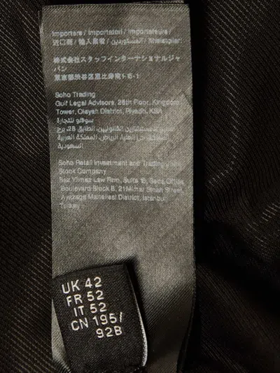 Pre-owned Amiri Button-up Bomber Jacket In Black