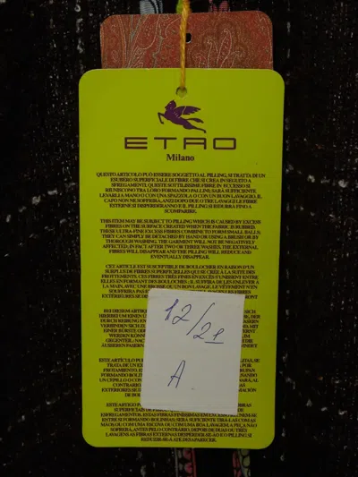 Pre-owned Etro Checked Single-breasted Blazer In Brown