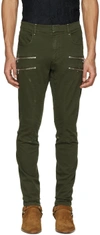 FAITH CONNEXION Green Zipper Trousers