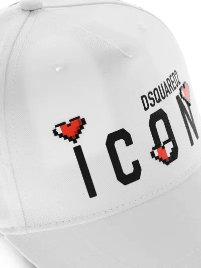 Dsquared2 Icon Baseball Cap In White