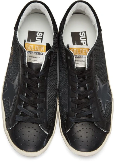 Shop Golden Goose Black Cord Superstar Sneakers