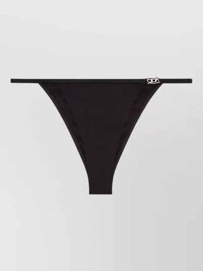 Diesel Triangle Bikini Top Minimal Coverage Straps In Black