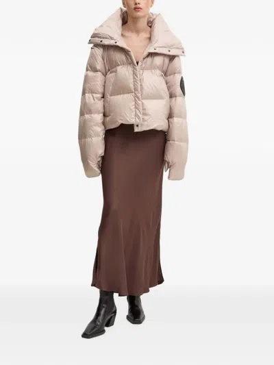 Mmc Studio Hooded Puffer Jacket In Neutral