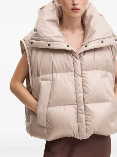 Mmc Studio Hooded Puffer Jacket In Neutral