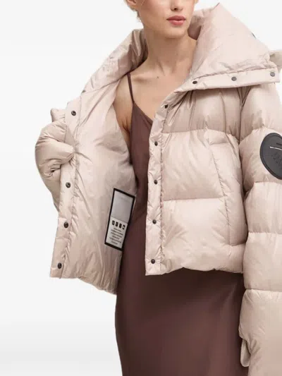 Mmc Studio Hooded Puffer Jacket In Neutral