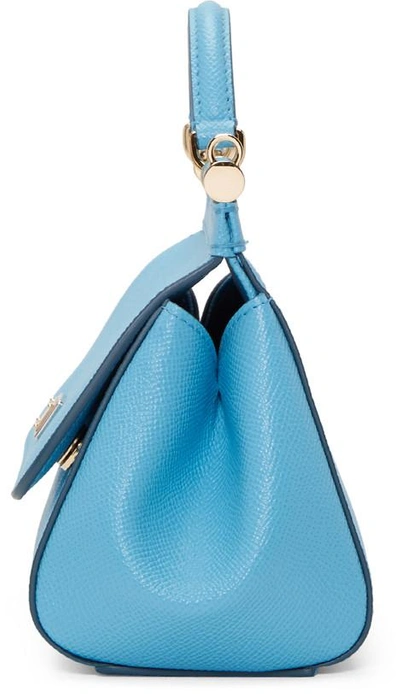 Shop Dolce & Gabbana Blue Mini Miss Sicily Bag
