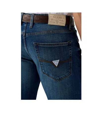 Guess Belt Loop Jeans In Blue