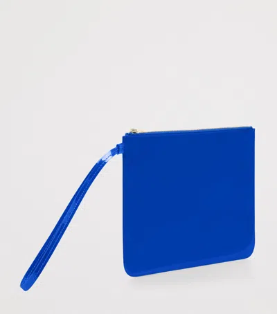 Tom Ford Leather Pouch In Blue