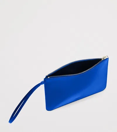 Tom Ford Leather Pouch In Blue