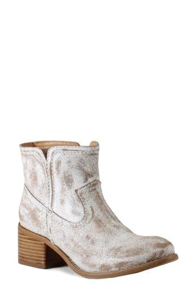 Diba True Walnut Grove Distressed Leather Pull-on Western Bootie In Multi