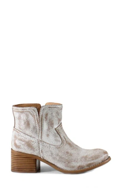 Diba True Walnut Grove Distressed Leather Pull-on Western Bootie In Multi