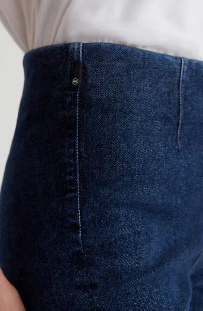 Ag Farrah Pull-on Ankle Bootcut Jeans In Blue