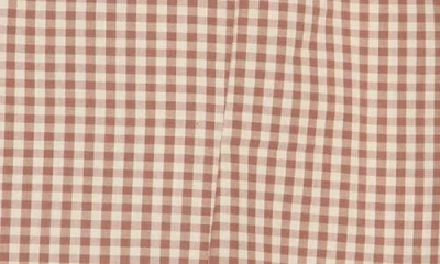 French Connection Gingham Elasticated Skirt In Gold