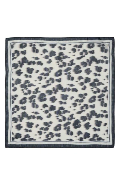 Bcbgeneration Leopard Print Square Scarf In Black