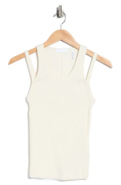 Helmut Lang Double Strap Racerback Tank In White