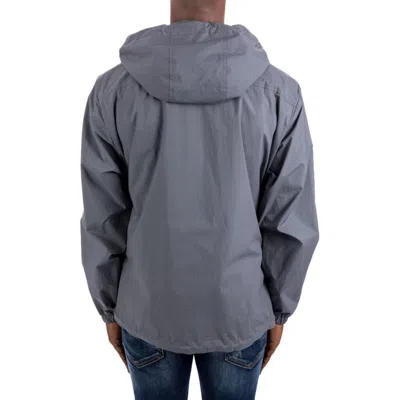 Dsquared2 Logo Hooded Windbreaker Men In Gray