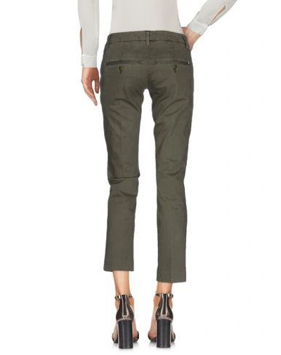 Shop Dondup Casual Pants In Military Green