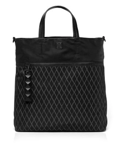 Mcm Tumbler Nylon Tote Bag In Black