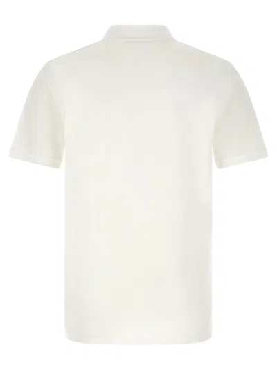 Givenchy White Logo Embroidery Polo Shirt In White