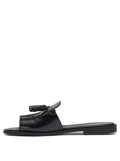 Sebago Slip On Slides In Black
