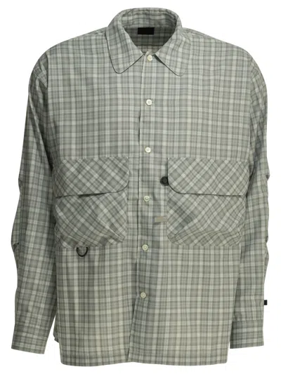 Daiwa Pier39 Check-pattern Flap-pocket Shirt In Green