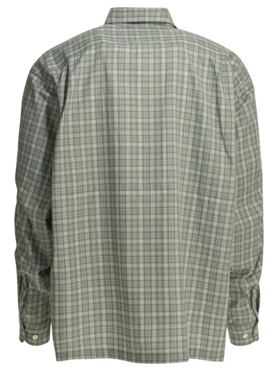 Daiwa Pier39 Check-pattern Flap-pocket Shirt In Green