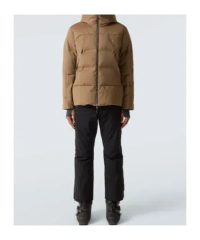 Sease Nordend Wool-blend Down Jacket In Brown
