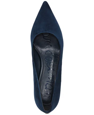 Sam Edelman Vienna Pointed Toe Pump In Blue