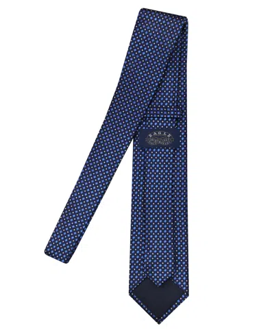 Eagle Van Heusen Men's Classic Microdot Silk Tie In Blue