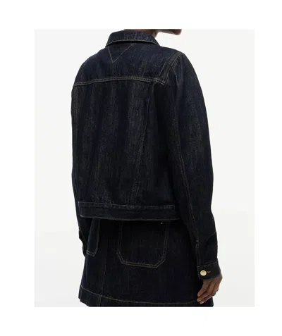 Tommy Hilfiger Button-up Denim Jacket In Black