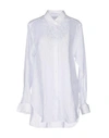 Ermanno Scervino Solid Color Shirts & Blouses In White