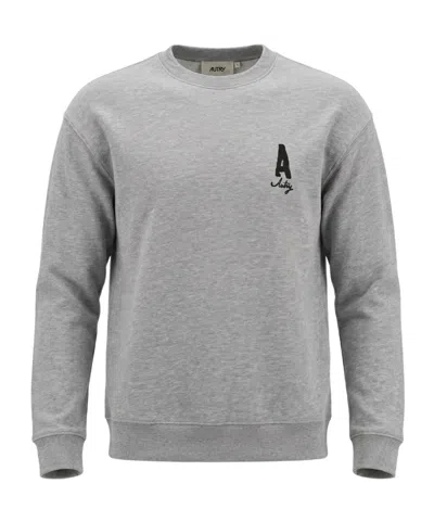 Autry Heritage Sweatshirt With Washed Effect In Gray