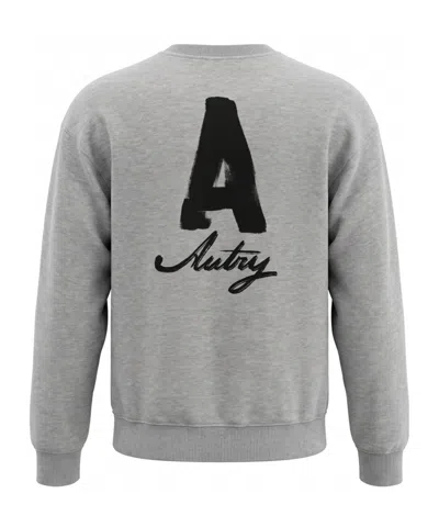 Autry Heritage Sweatshirt With Washed Effect In Gray