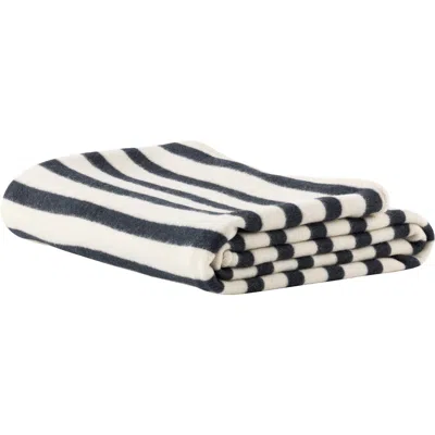 Tekla Striped Blanket In White