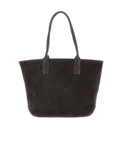 Hogan Double-handle Shoulder Bag In Brown